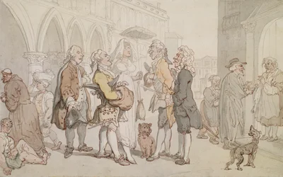 Besucher in Venedig, ca. 1810